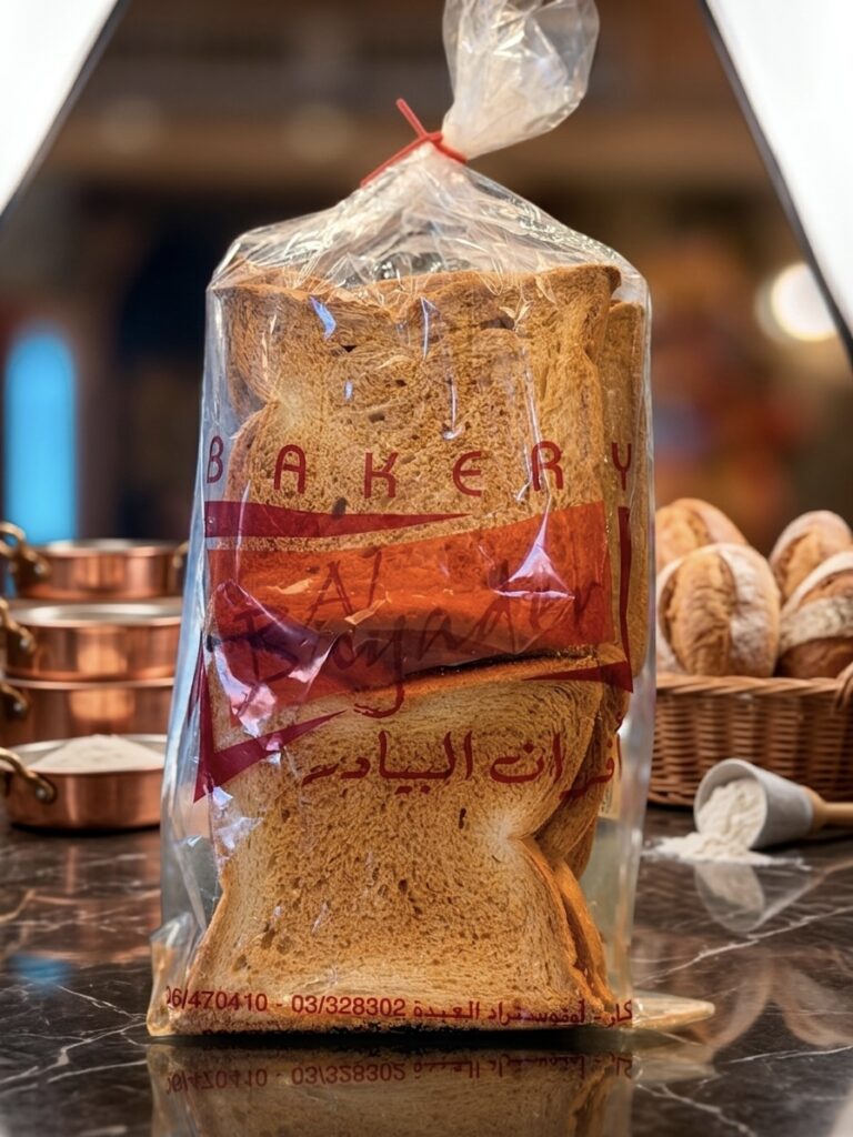 توست أبيض محمص