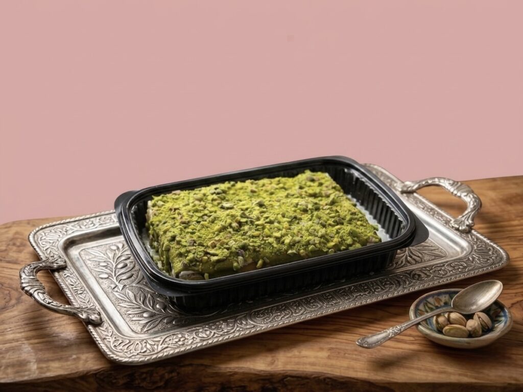 قشطوطة بالفستق الحلبي