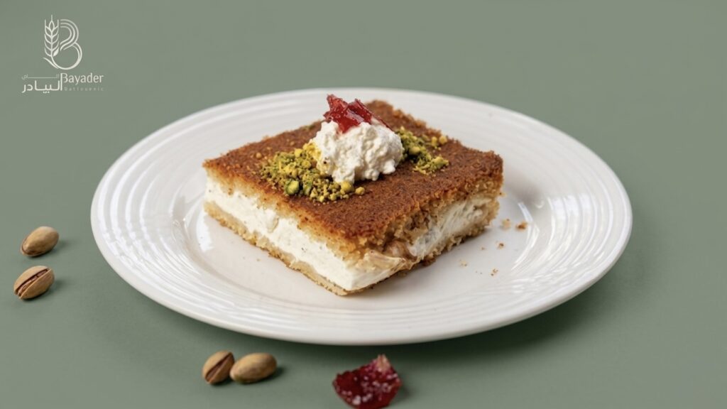 صحن كنافة قشطة